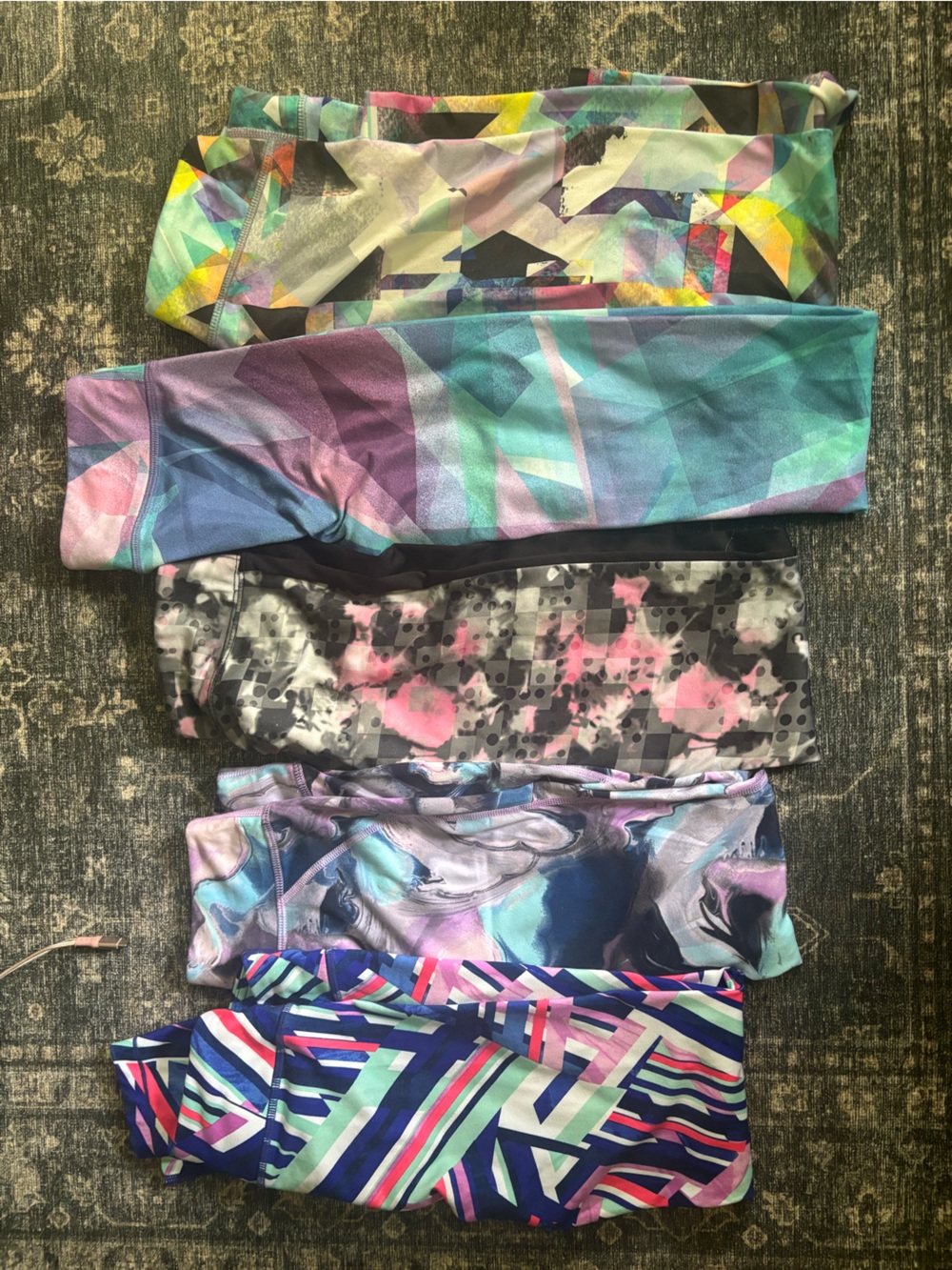 5 Pairs Girls Leggings VGUC